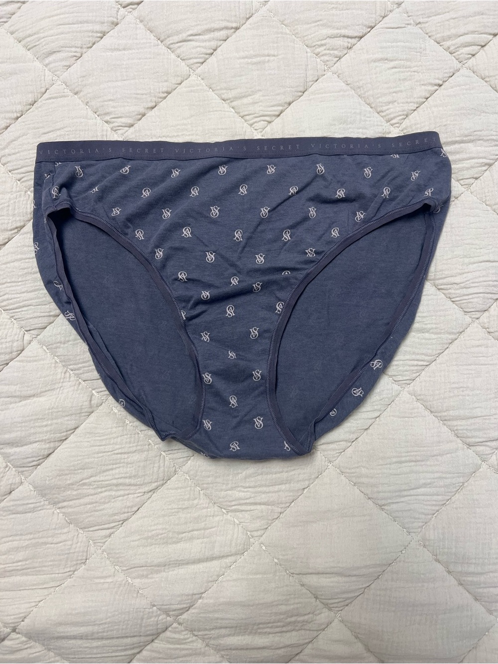 Victoria's Secret Navy Briefs with Logo Print